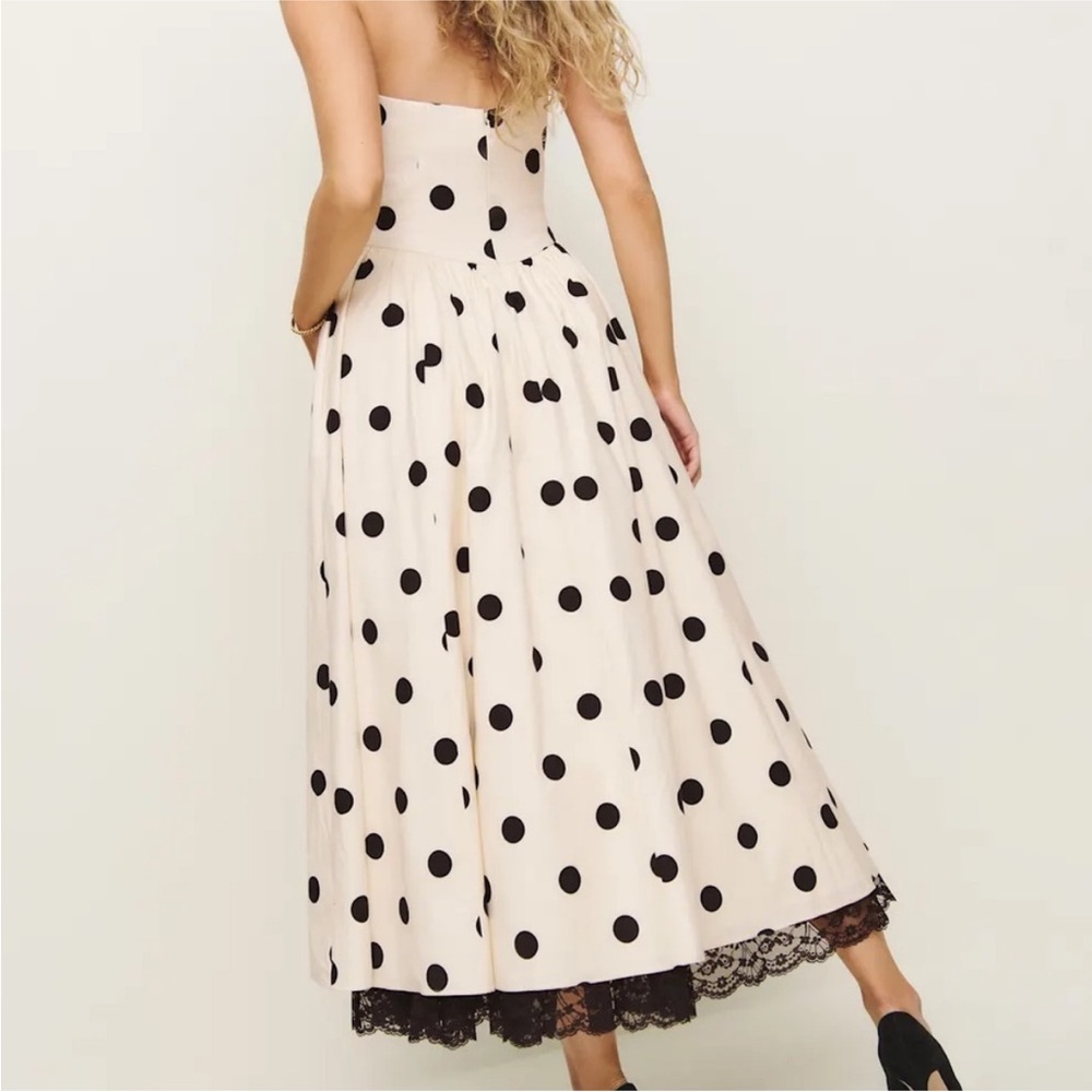 NWT NEW Reformation Talvi Dress in Pluto Dot - Picture 3 of 6